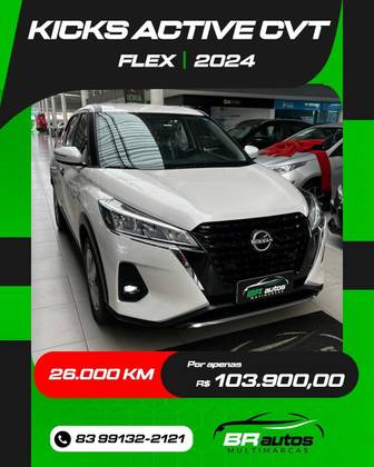 NISSAN KICKS 1.6 16V FLEXSTART ACTIVE XTRONIC NISSAN KICKS 1.6 16V FLEXSTART ACTIVE XTRONIC